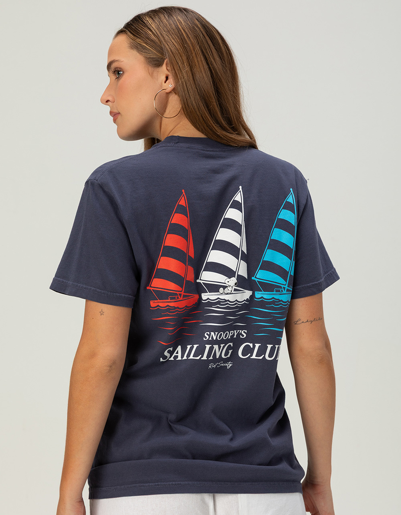 RIOT SOCIETY x Peanuts Snoopy Sailing Club Womens Tee image number 0