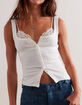 FREE PEOPLE End Game Womens Pointelle Tank Top image number 4