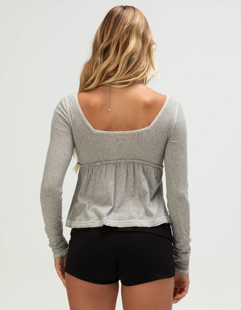 BDG Urban Outfitters Brittney Womens Long Sleeve Babydoll Top image number 3