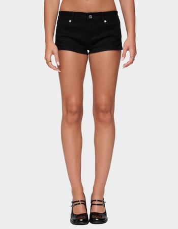 EDIKTED Jagger Low Rise Denim Shorts Primary Image