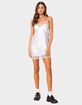 EDIKTED Century Lacey Satin Mini Dress image number 1