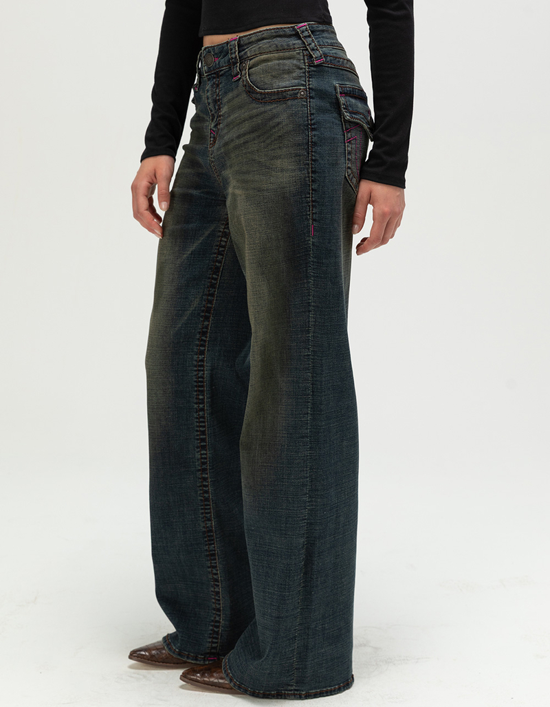 TRUE RELIGION Bobbi Big T Womens Baggy Jeans image number 3
