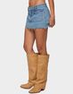 EDIKTED Gloriana Braided Denim Mini Skort image number 2