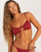 DAMSEL Texture Cinch Bralette Bikini Top image number 6