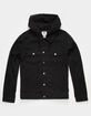 LRG Two For One Mens Black Hooded Denim Jacket image number 2