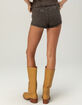 WEST OF MELROSE Rhinestone Womens Micro Shorts image number 3