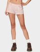 EDIKTED Monty Plaid Micro Shorts image number 1