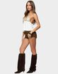 EDIKTED Hallie Sequin Babydoll Halter Top image number 4