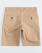 CHARLES AND A HALF Lincoln Stretch Dark Khaki Boys Shorts image number 2