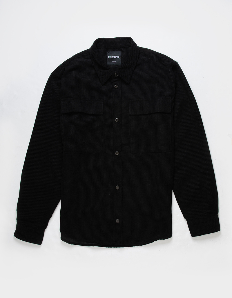 RSQ Mens Oversized Corduroy Button Up Shirt image number 0