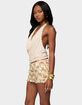 EDIKTED Irina Stud Cowl Neck Halter Top image number 2