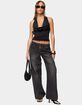EDIKTED Aliyah Zip Low Rise Jeans image number 5