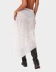 EDIKTED Sheer Patchwork Lace Maxi Skirt image number 5