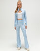 HAPPY CAMP3R Sky Blue Gingham Womens Active Pants image number 1