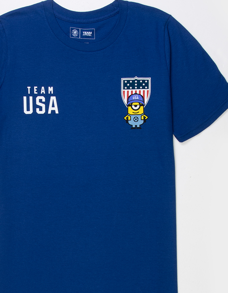 OUTERSTUFF Team USA Minions Flag Boys Tee image number 3