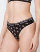 CALVIN KLEIN Black Logo Thong image number 2