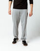 ADIDAS Insley Medium Gray Heather & White Mens Sweatpants image number 3