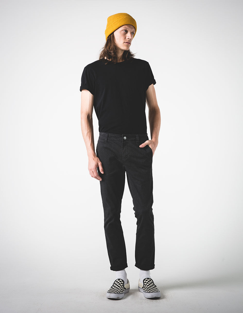 RSQ Seattle Mens Skinny Stretch Crop Stretch Chinos image number 3