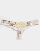 SKY & SPARROW Ditsy Ruched Thong image number 2