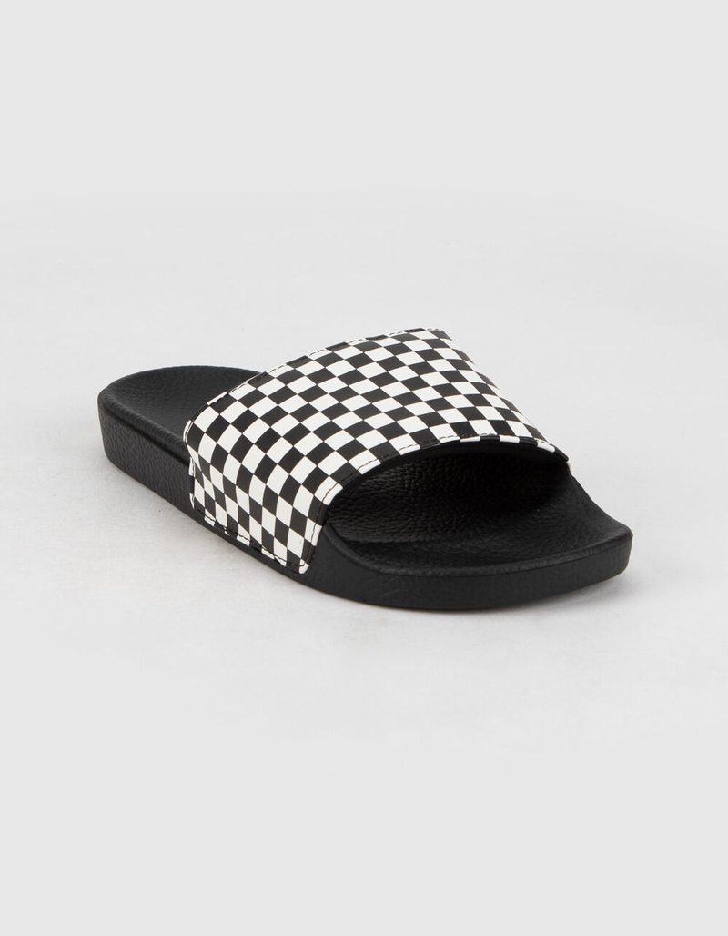 VANS Checkerboard Juniors Slide Sandals image number 1