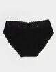 FULL TILT Stretch Cotton Lace Trim Hipster Panties image number 2