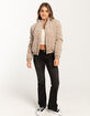 RSQ Womens Corduroy Quilted Puffer Jacket image number 2