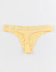 FULL TILT Seamless Yellow Thong image number 2