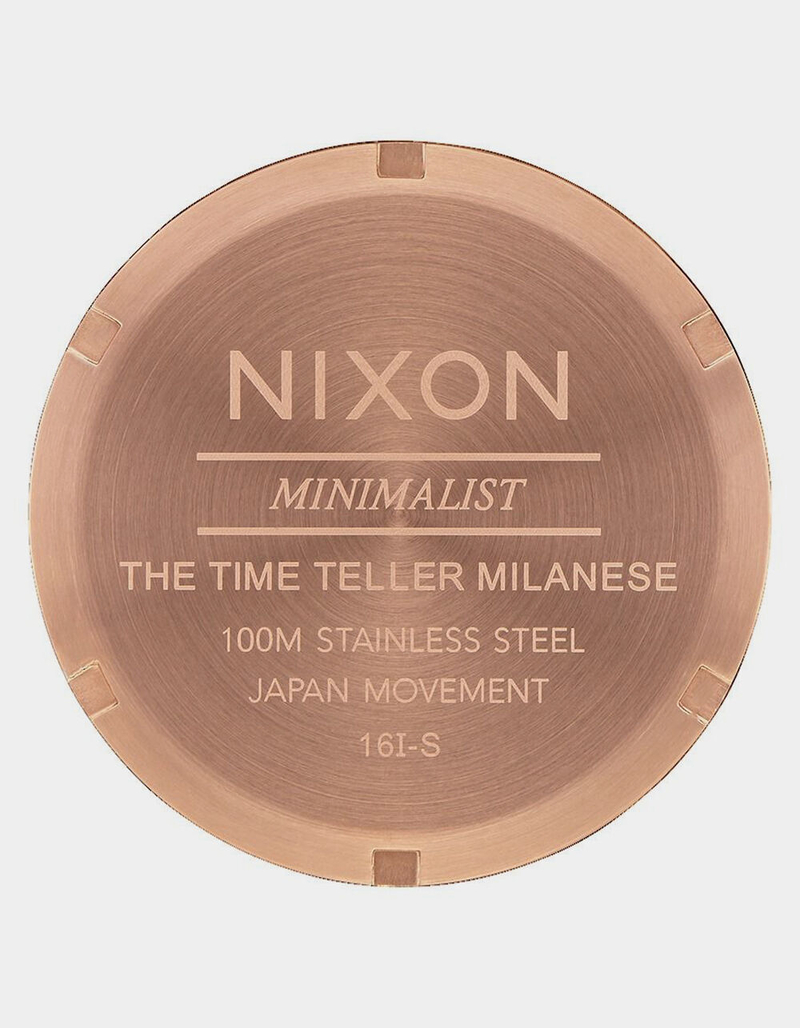 NIXON Time Teller Milanese All Rose Gold Watch image number 2
