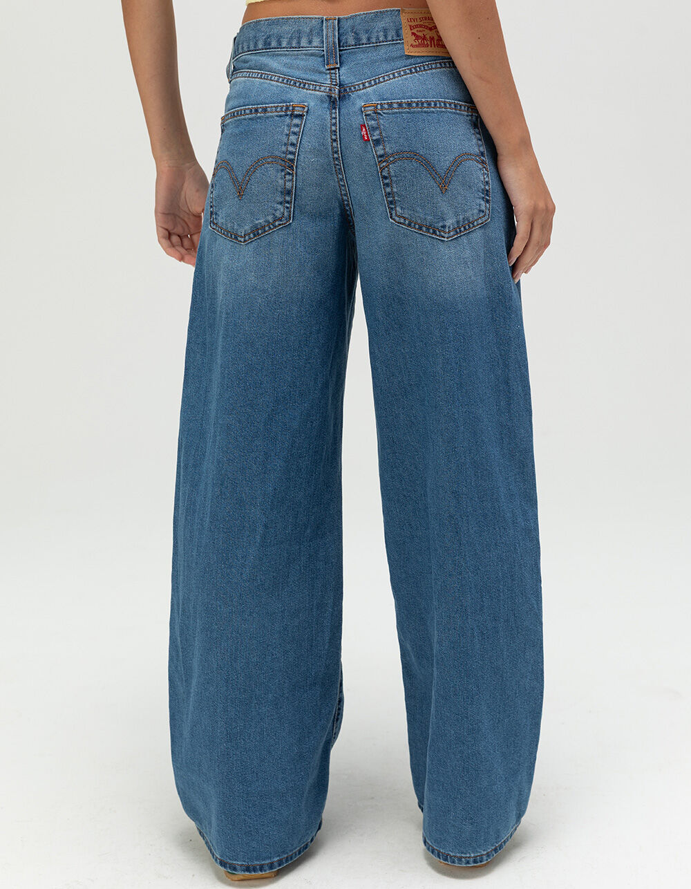 LEVI'S '94 Baggy Womens Wide Leg Jeans - Cool Vertical - MEDIUM