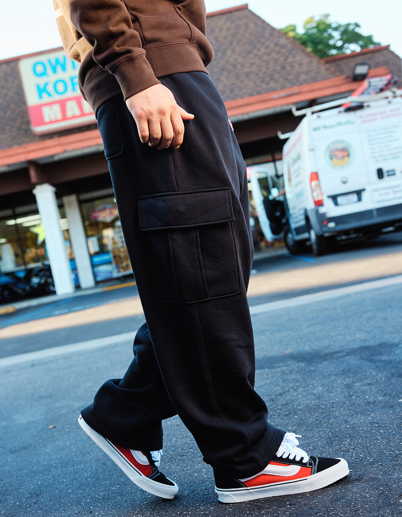 RSQ Mens Baggy Cargo Sweatpants image number 7