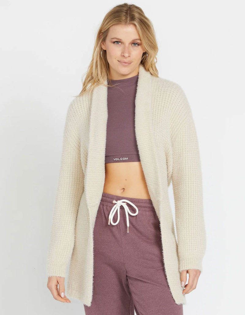 VOLCOM Lived In Lounge Cozy Wrap Womens Cardigan image number 3