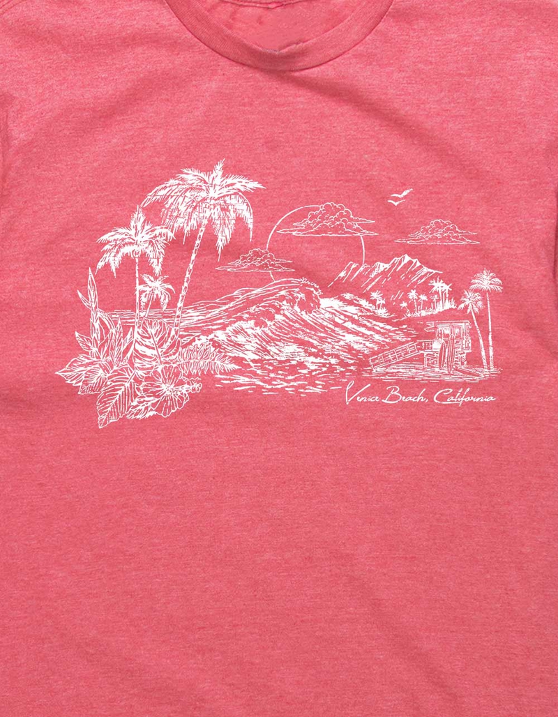 VENICE BEACH Sunset Distressed Unisex Tee image number 1