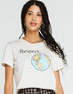 FULL TILT Respect The World Womens Crop Tee image number 1