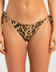 FULL TILT Leopard Tie Side Bikini Bottoms image number 2