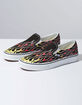 VANS Mash Up Flames Black & True White Slip-On Shoes image number 2