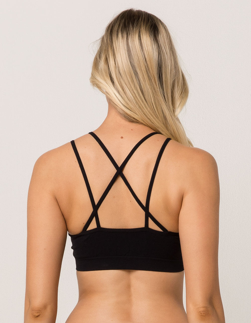 Black High Neck Bralette image number 1