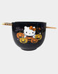 SANRIO Hello Kitty Pumpkins Ceramic Ramen Bowl and Chopstick Set image number 1