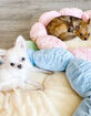 TONBO Pastel Pink Flower Pet Bed image number 5