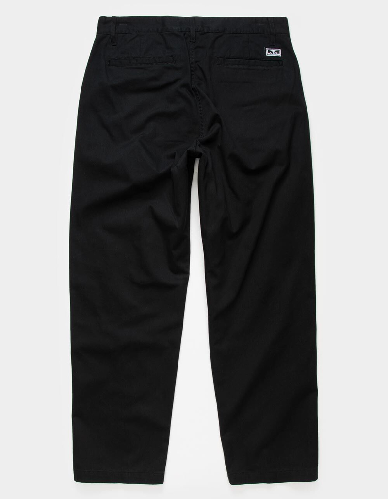 OBEY Hardwork Mens Black Pants image number 1