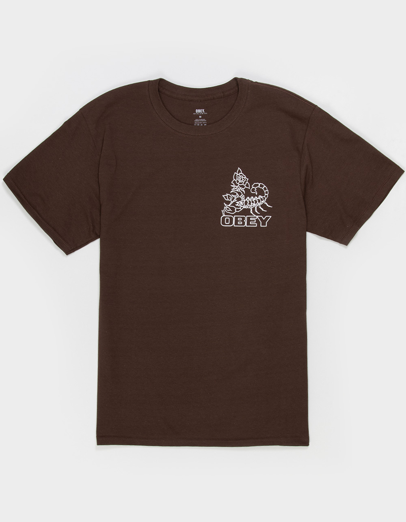 OBEY Scorpion Rose Mens Tee image number 1
