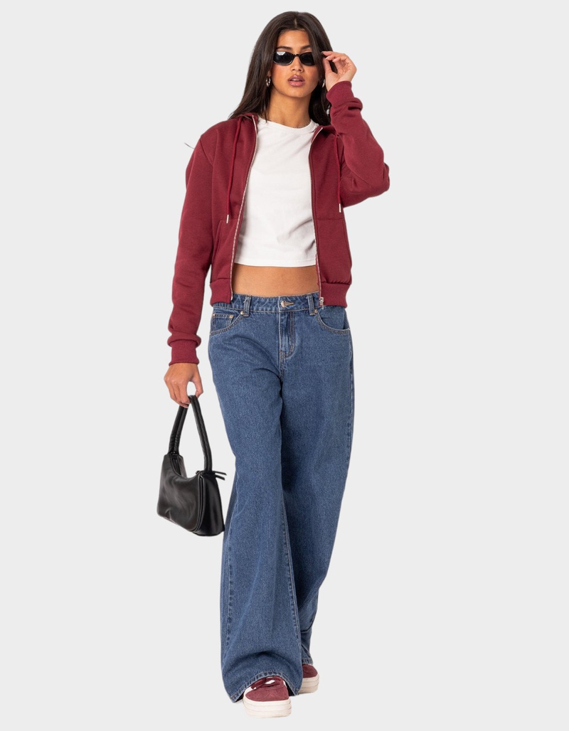 EDIKTED Avery Zip Up Hoodie image number 1
