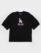 PRO STANDARD Los Angeles Dodgers Roses Mens Boxy Tee image number 2