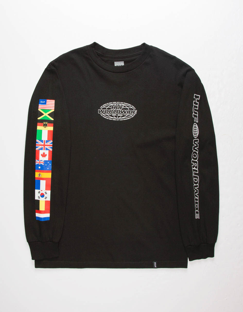 HUF World Tour Mens T-Shirt image number 1