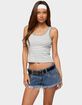 EDIKTED Alethea Striped Scoop Neck Tank Top image number 1
