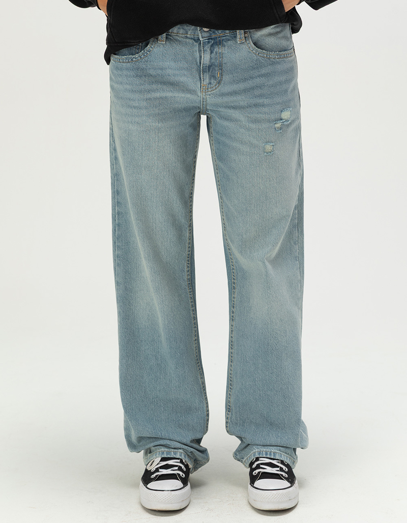 RSQ Womens Low Rise Loose Straight Jeans image number 1