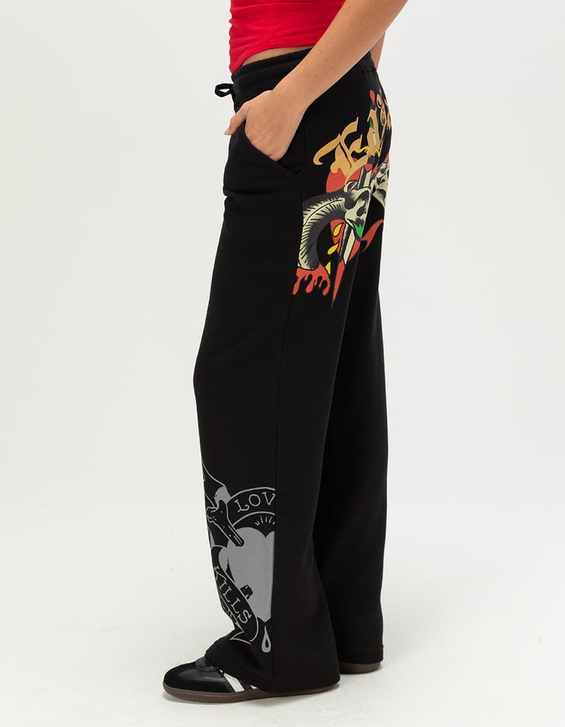 ED HARDY Heart Snake Womens Sweatpants image number 3
