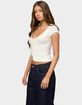 EDIKTED Blaunca Asymmetric Knit Top image number 2