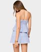 EDIKTED Dora Striped Linen Look Babydoll Top image number 3