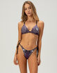 AFFLICTION Medallion Tie Side High Leg Bikini Bottoms image number 1