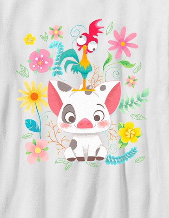 MOANA Pua And Heihei Flowers Unisex Kids Tee Alternative Image